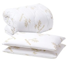 Set Pilota Calduroasa 200x220 +2 Perne Memory Bambo 40x70 Cm