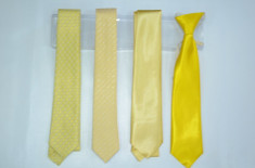 Cravata in cutie galben-portocaliu LA KIDS, Galben foto