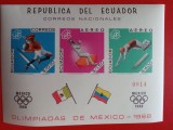ECUADOR, SPORT MEXIC - BLOC IMPERF. MNH