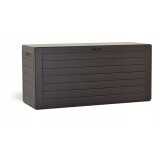 Lada depozitare de gradina, maro inchis, 116x44x55 cm, Woodebox, Prosperplast