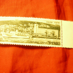 Timbru Israel 1969 - Porturi Haifa , val. 1l