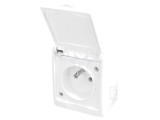 Conector Alimentare AC 2P PE 250VAC 16A Alb Murale