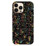 Husa compatibila cu Apple iPhone 15 Pro Max model Neon monsters, Silicon, TPU, Viceversa, Transparent, Carcasa