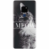 Husa silicon pentru Huawei Mate 20, Meow Cute Cat