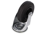 Roată de transport ELESA+GANTER Torsională 100mm Guma/Oțel Sarcina 76kg Latime 30mm