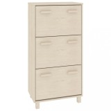 Cumpara ieftin Pantofar &bdquo;HAMAR&rdquo;, maro miere, 59,5x35x117 cm, lemn masiv pin