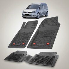 Covorase Tip Tavita Compatibile Volkswagen Caddy 2015-2020 , Negru