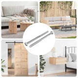 vidaXL Șuruburi pentru mobilă 2 pcs Argintiu M6 x 100 mm Oțel 864403