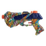 Pistol de apă din plastic, 23 cm, model graffiti multicolor, CMCLASS