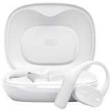 Casti Open-Ear JBL Sense Lite, True Wireless, Bluetooth, 4 microfoane, Multipoint, Autonomie 32 ore, IP54, Alb
