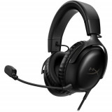 Casti Gaming HyperX Cloud III, DTS Headphone:X Spatial Audio, drivere 53mm, microfon detasabil cu metal mesh, noise cancelling si indicator LED, jack