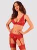Set Lacelove Obsessive, Rosu, XS/S