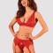 Set Lacelove Obsessive, Rosu, XS/S