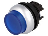 Comutator apăsare 22mm albastru stabilizat