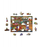 Puzzle lemn din 200 piese model Florar, Oem