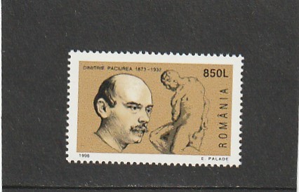 ROMANIA 1998 LP 1470 - 125 ANI DE LA NASTEREA LUI DIMITRIE PACIUREA MNH NESTAMP