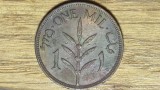 Palestina britanica - moneda de colectie istorica - 1 mil / mils 1942 bronz - calitate impecabila! patina superba !