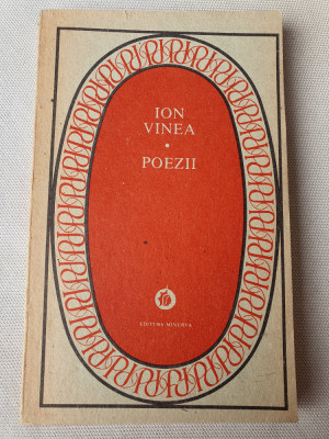 Ion Vinea - Poezii, Editura Minerva 1988, 286 pag, Stare f buna! foto