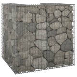 VidaXL Perete gabion pentru pubelă, 110x100x110 cm, oțel galvanizat