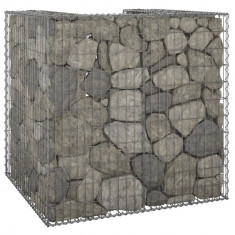 vidaXL Perete gabion pentru pubelă, 110x100x110 cm, oțel galvanizat