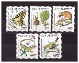 San Marino 1990 - Fauna-flora, serie neuzata