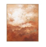 Cumpara ieftin Tablou decorativ cu rama pictat manual canvas abstract Bold 122,6x4,3x142,6h