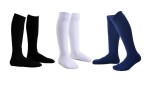 Cumpara ieftin Set 3 perechi de sosete lungi pentru fete Marchare, negru alb albastru, 10-14 ani - OUTLET