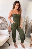 B850-12 Salopeta lunga casual din material lejer elastic