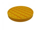 Pop It Jucarie Antistres Galben, 13cm, Silicon, TikTok ideallstore, Fete, 11 ani+
