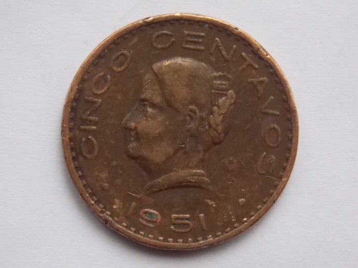 5 CENTAVOS 1951 MEXIC