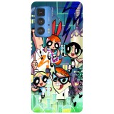 Husa compatibila cu Motorola Moto G20 model Dexter Laboratory and Powerpuff Girls crossover, Silicon, TPU, Viceversa, Transparent, Carcasa
