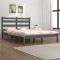 vidaXL Cadru de pat, gri, 200x200 cm, lemn masiv de pin 3103670