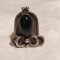 argint INEL MASIV cu ONIX unic OPULENT manopera EXCEPTIONALA de efect VECHI splendid