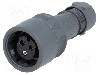 Conector circular, mama, 3 pini, BULGIN - PXP6010/03S/ST/0507