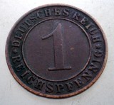 B.291 GERMANIA WEIMAR 1 REICHSPFENNIG 1936 D EROARE
