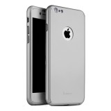 Cumpara ieftin Husa iPhone 8 iPaky Argintiu Full Cover 360&deg; Protectie Completa + Folie Protectie Ecran Gratuita