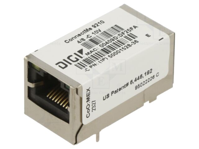 Modul Ethernet DIGI INTERNATIONAL uC NS9210 36,7x19,05x18,67mm IEEE 802.3 RJ45
