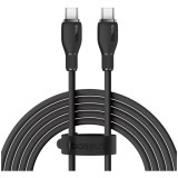 Cablu alimentare si date Baseus Pudding, pt. smartphone, USB Type-C la USB Type-C , 100W, 1.2m, negru