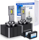 Kit Conversie Becuri Auto LED Plug and Play 80W (40W/bec) 6500K CANBUS PRO PREMIUM Compatibil D1S/D2S/D3S/D4S/D5S - Set 2 Buc