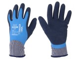 Mănuşi de protecţie albastru mărimea M latex poliamidă