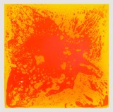 Covoras puzzle copii, 500x500mm, Liquid Floor, portocaliu