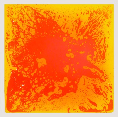 Covoras puzzle copii, 500x500mm, Liquid Floor, portocaliu foto