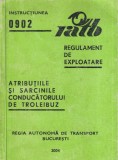 Regulament de exploatare. Atributiile si sarcinile conducatorului de troleibuz