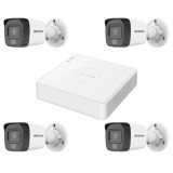Sistem de supraveghere basic 4 camere supraveghere exterior 2MP Microfon Hikvision Turbo HD SafetyGuard Surveillance
