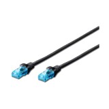Cablu U UTP Digitus CAT 5e, Rj45, 1m, Negru - RESIGILAT