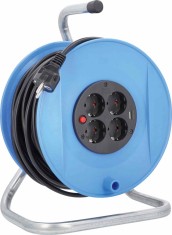 Prelungitor pe tambur 25m cablu H07RN-F 3G1.5mm &sup2;, , , , , , , 4 prize schuko cu protectie 16A 230V si 1 priza USB