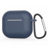 Husa Techsuit Silicone pentru Apple AirPods 4, Bleumarin