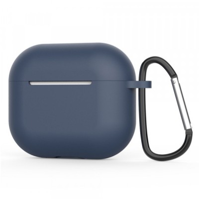 Husa Techsuit Silicone Case pentru Apple AirPods 4, Bleumarin foto