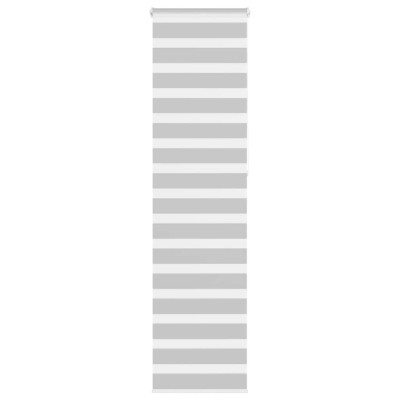Jaluzea tip zebra gri deschis lățime țesătură 50,9 cm poliester foto