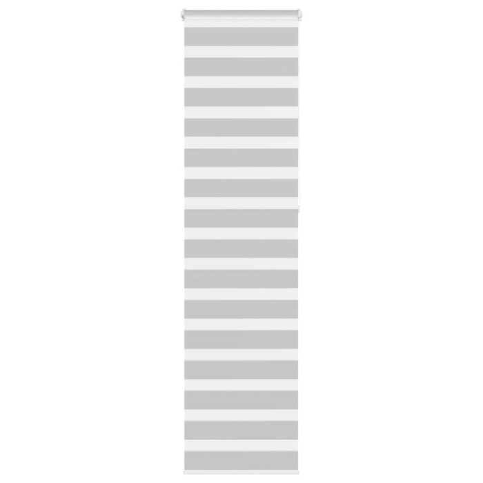 Jaluzea tip zebra gri deschis lățime țesătură 50,9 cm poliester